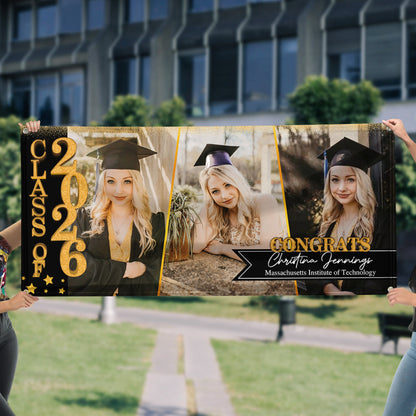 Congratulations Class Of 2026 - Graduation Banner - Unique Graduation Gift - Door Banner