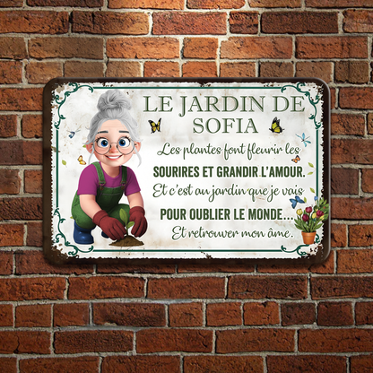 Les Plantes Font Fleurir Les Sourires Et Grandir L’amour – Plaque En Métal Personnalisée