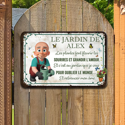 Les Plantes Font Fleurir Les Sourires Et Grandir L’amour – Plaque En Métal Personnalisée