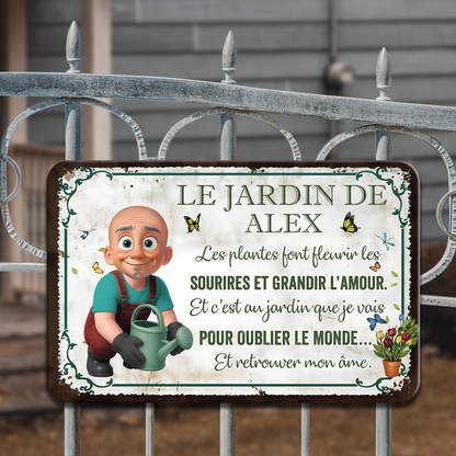 Les Plantes Font Fleurir Les Sourires Et Grandir L’amour – Plaque En Métal Personnalisée