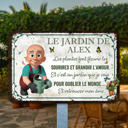Les Plantes Font Fleurir Les Sourires Et Grandir L’amour – Plaque En Métal Personnalisée