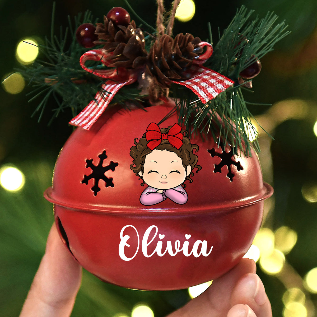 Best Gift For Your Kids In This Chrismtas - Cute Customized Bell Ornament - Jingle Bell Ornament