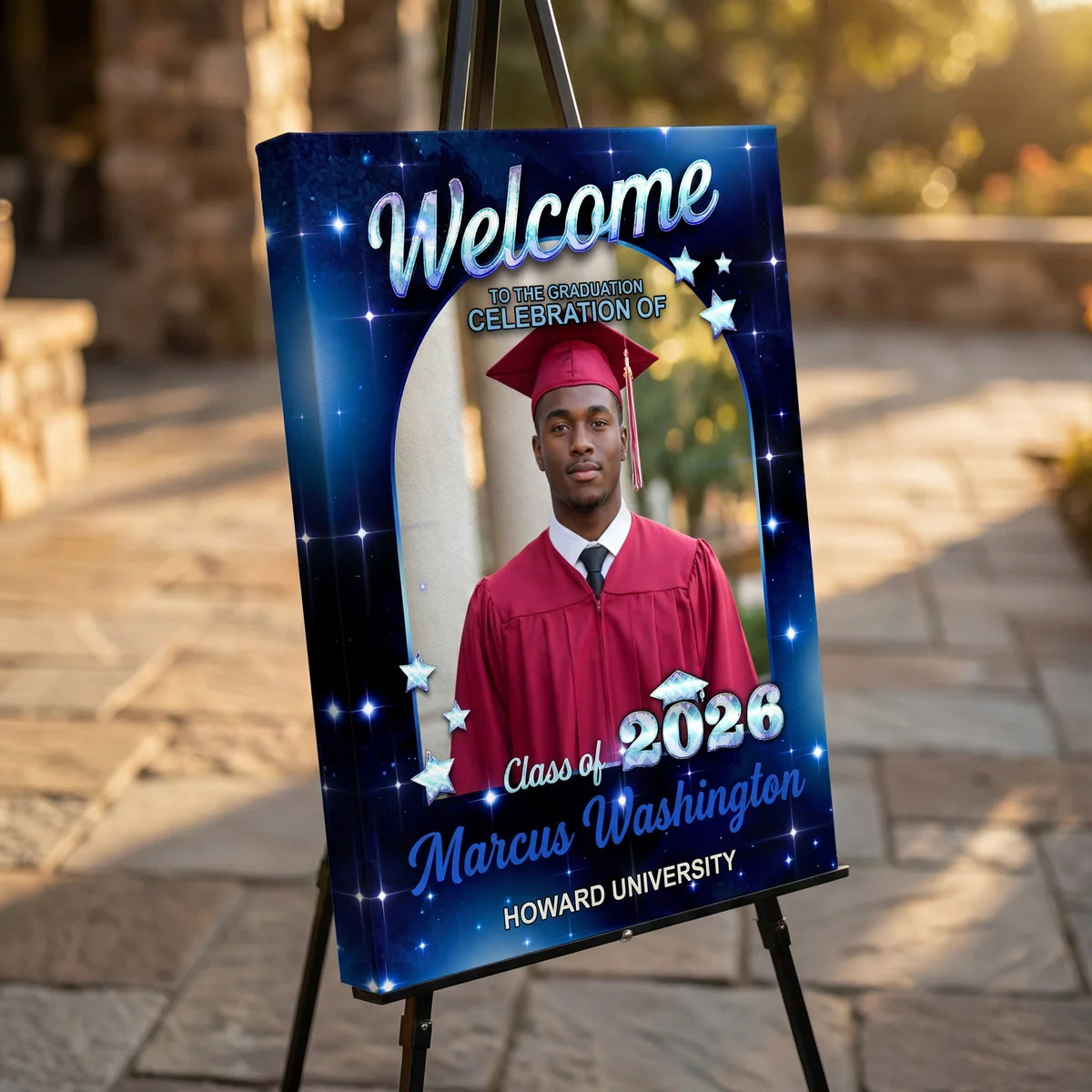 Star Styles Class Of 2026 - Graduation Party Welcome Sign - Custom Photo Grad Party Sign - Personalized Graduation Decoration