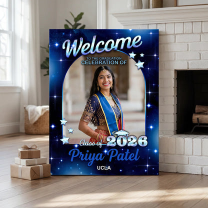 Star Styles Class Of 2026 - Graduation Party Welcome Sign - Custom Photo Grad Party Sign - Personalized Graduation Decoration