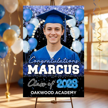 Graduation Welcome Sign - Graduation Party Decorations Custom Grad - Personalized Class of 2026
