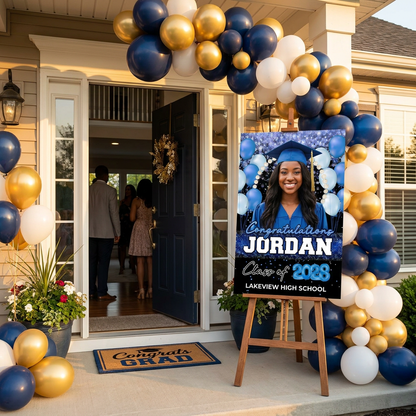 Graduation Welcome Sign - Graduation Party Decorations Custom Grad - Personalized Class of 2026
