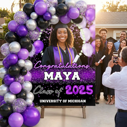 Graduation Welcome Sign - Graduation Party Decorations Custom Grad - Personalized Class of 2026