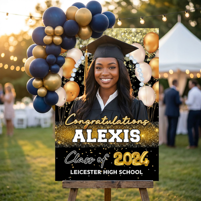 Graduation Welcome Sign - Graduation Party Decorations Custom Grad - Personalized Class of 2026