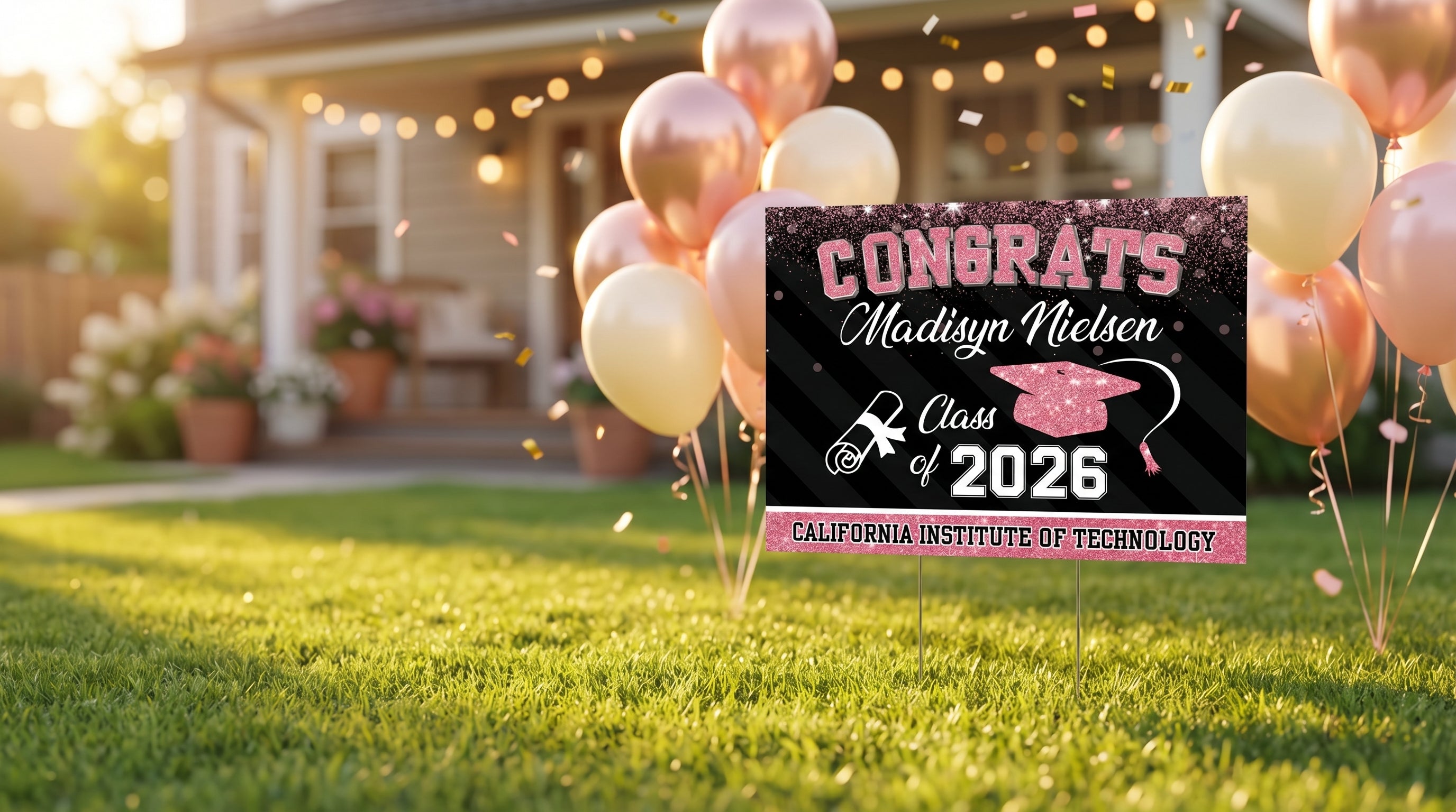 Gradette graduation lawn sign hero desktop