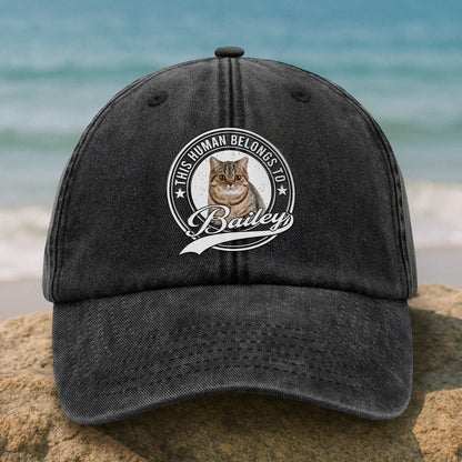 T-Shirt / Hoodie material and size view - Custom Pet Photo Denim Hat